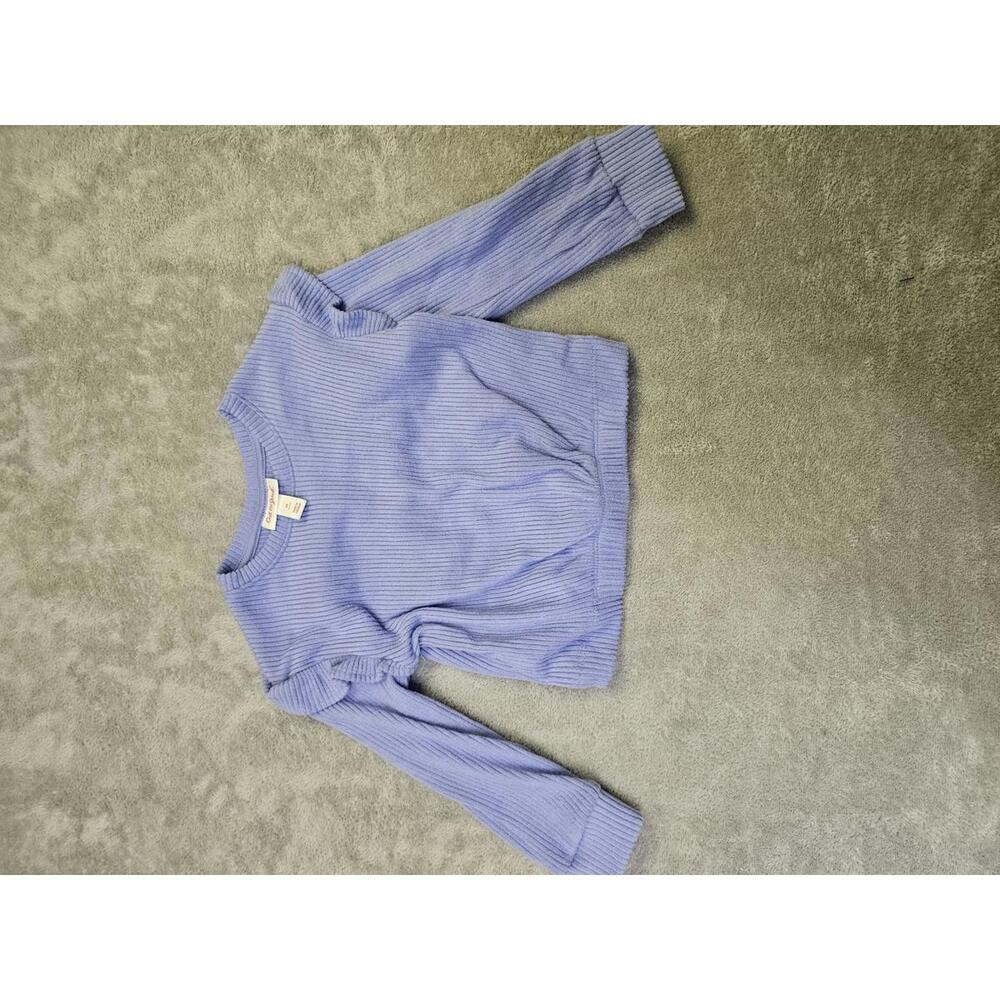 New Cat And Jack 2t Long Sleeve Pinched Waist Pull Over Shirt Purple